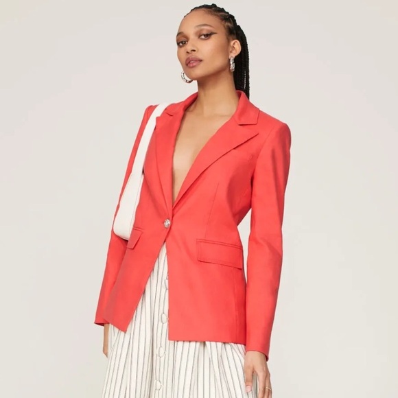 Veronica Beard Sedgwick Linen Blazer Jacket - Picture 1 of 14